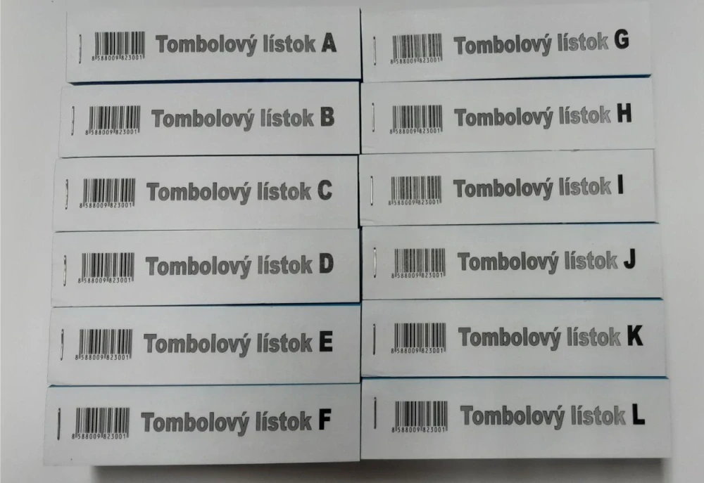Tombolový lístek 1 blok (VLASTNÝ VÝBĚR)